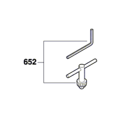 652 - Dremel Fortiflex 9100 - sada klíčů