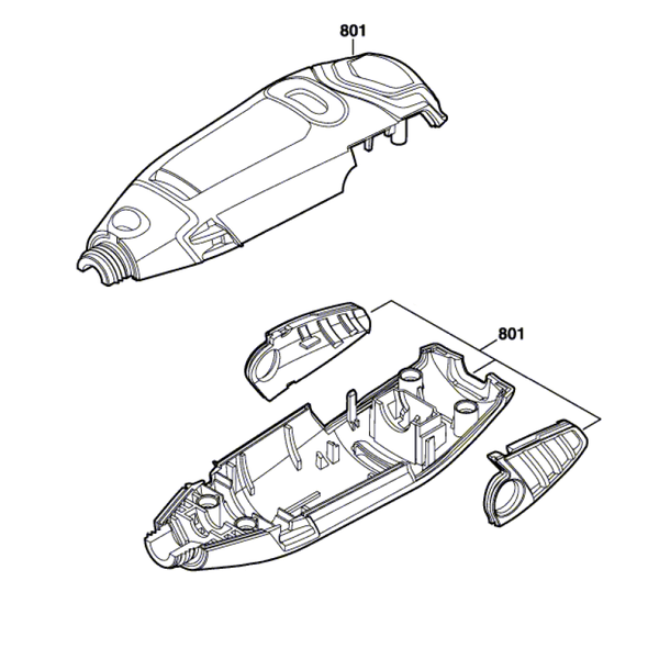 Dremel 3000 - vrchní díly těla