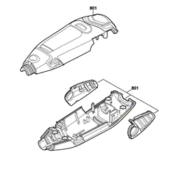 Dremel 3000 - vrchní díly těla