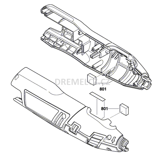 Dremel 8100 - kryt těla