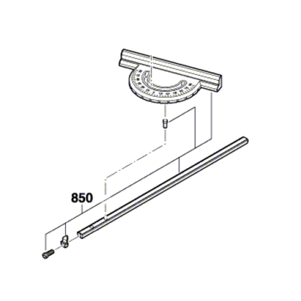Dremel MS20 - úhelník