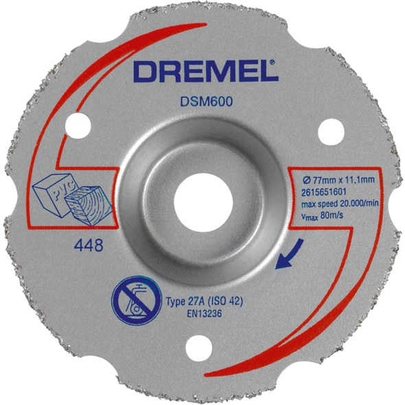 Dremel DSM600 - 77mm víceúčelový kotouč - zapichovací řezy
