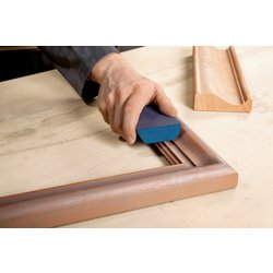 Ukázka použití brusné houbičky profilované - jemné