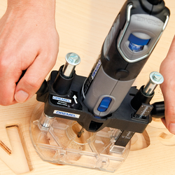 Ukázka využití nástavce pro horní frézku