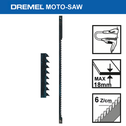 Dremel MS51 - Pilový list - dřevo, 6 zubů/cm