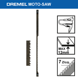 Dremel MS52 - Pilový list pro detailní práce - dřevo, 7 zubů/cm