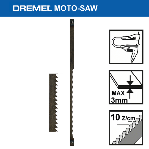Dremel MS53 - Pilový list - kov, 10 zubů/cm